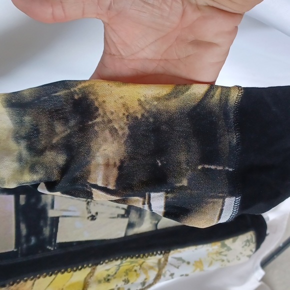 Cocomenthe. French Designer. Metal thread Lace Trimmed  Dress.  Size 2, lined - Picture 4 of 11